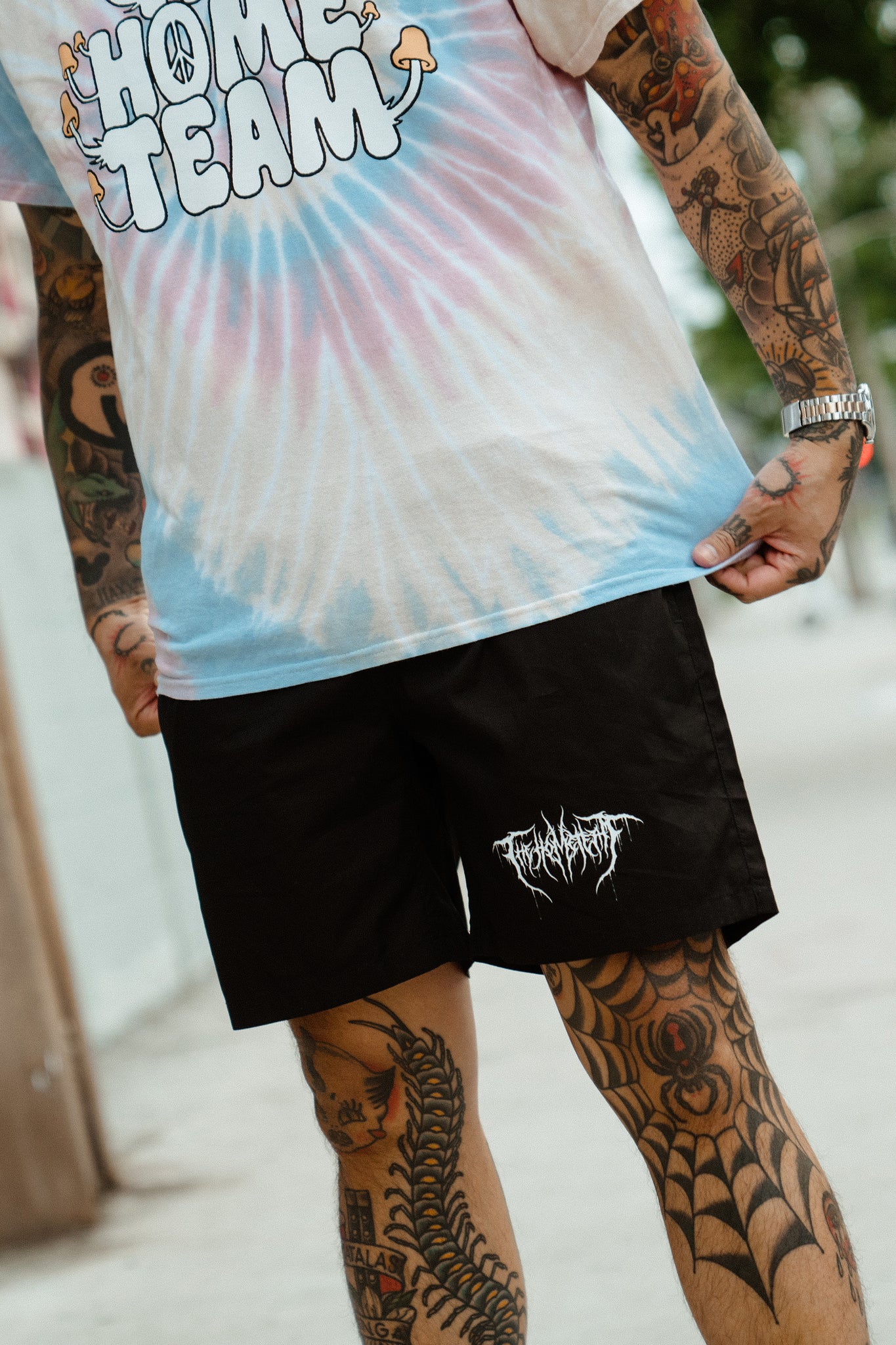 Black Metal Shorts   Black