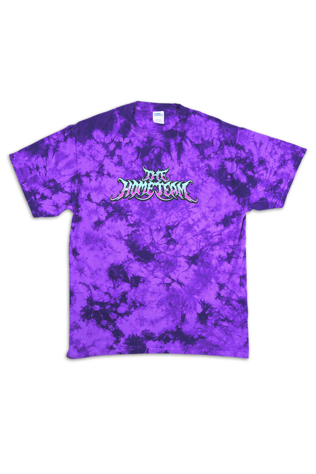 Tie Dye Metal Logo Tee (Purple)
